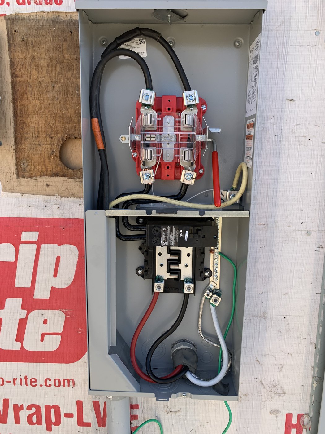 Service upgrade and disconnect installation